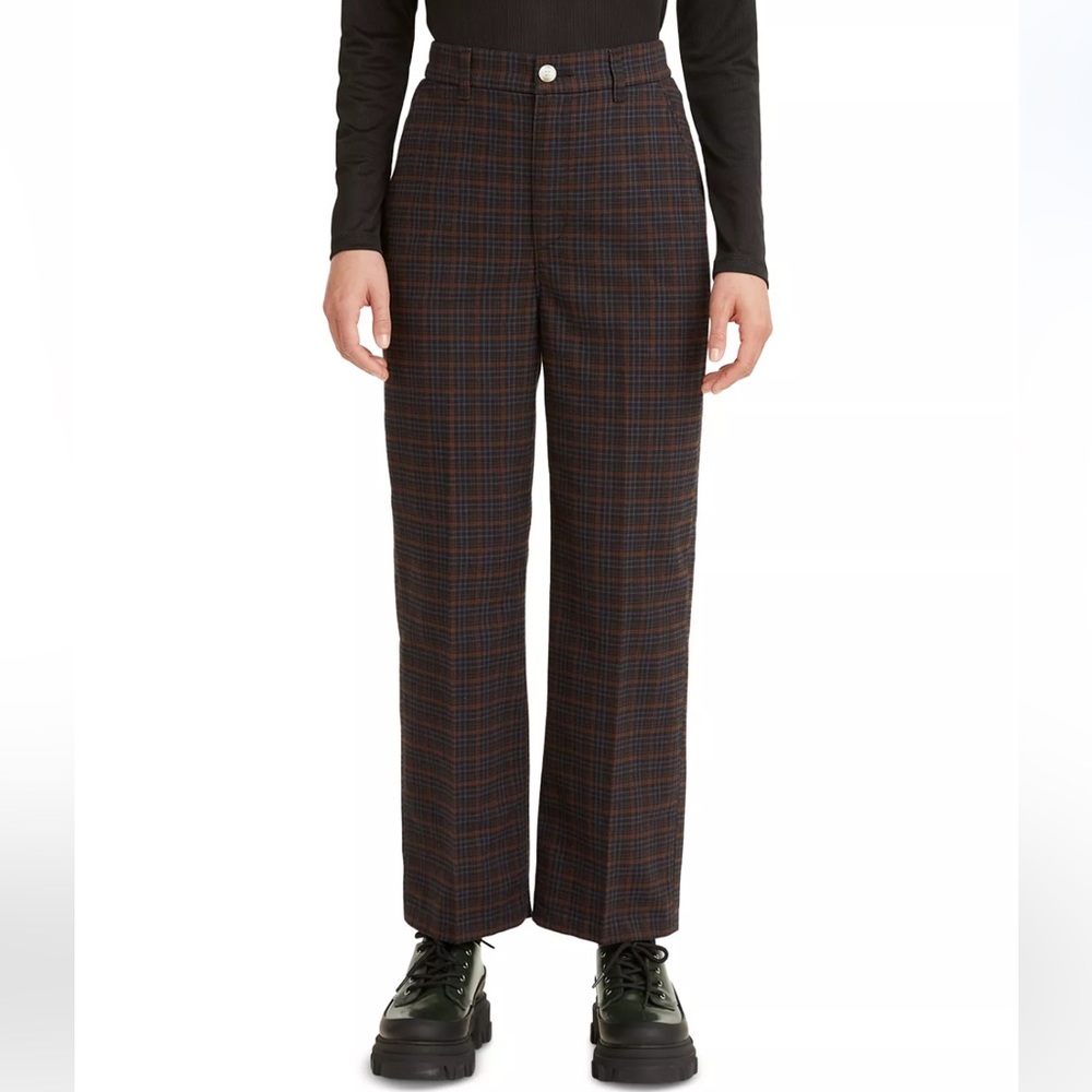 LEVI’S Plaid High-Rise Pant